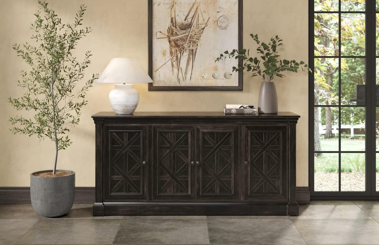 Kingston Traditional 70" TV Console: English Manor Style, No Assembly - Martin Furniture