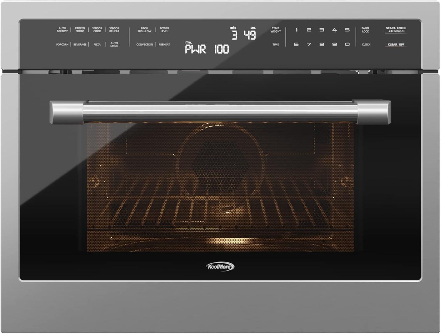 24 Inch Stainless Steel Convection Oven with Microwave