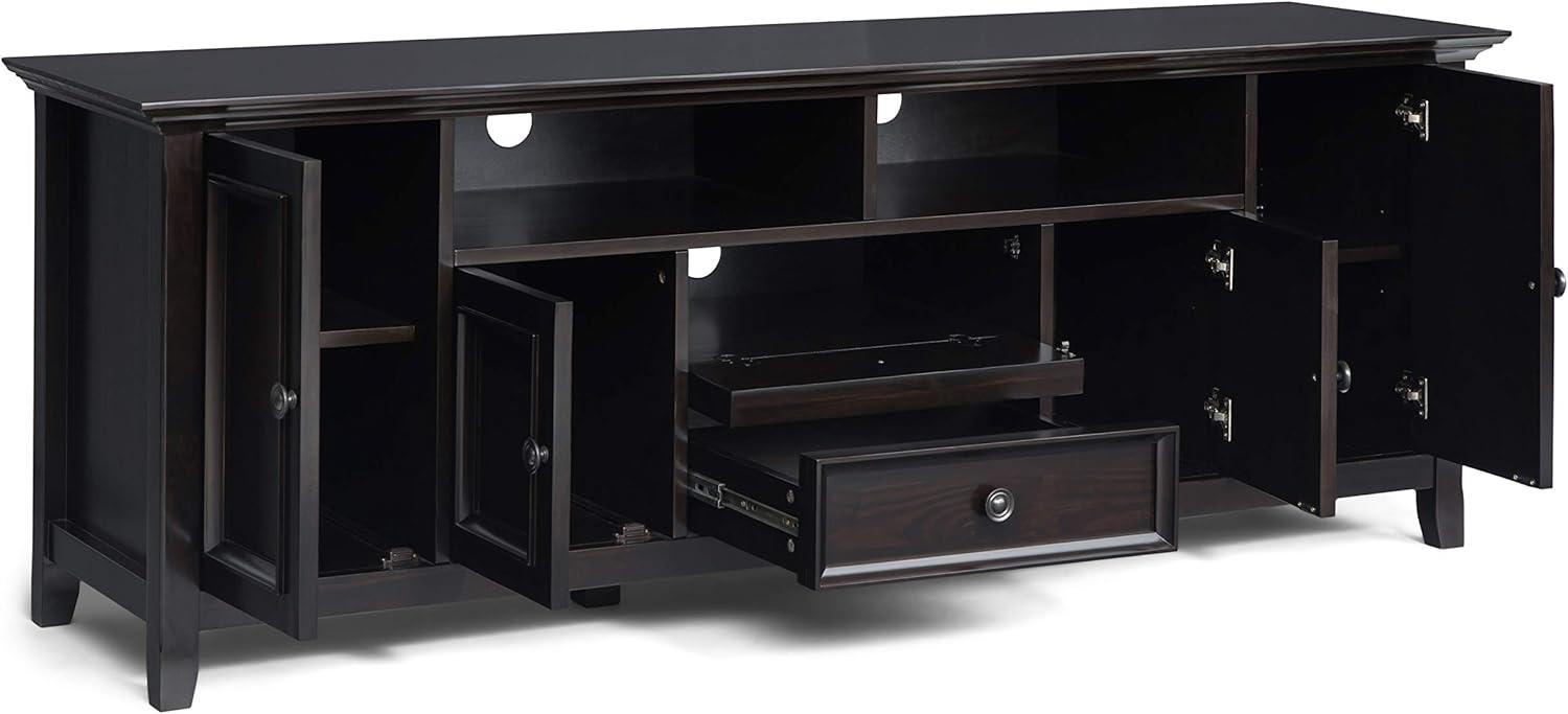 Simpli Home Amherst 54"W Solid Wood TV Stand for TVs up to 60" with Adjustable Shelves