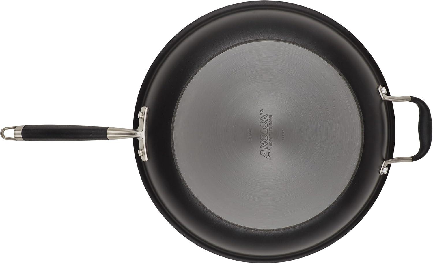 Anolon Advanced Home Hard Anodized Nonstick Frying Pan / Skillet with Helper Handle, 14.5 Inch