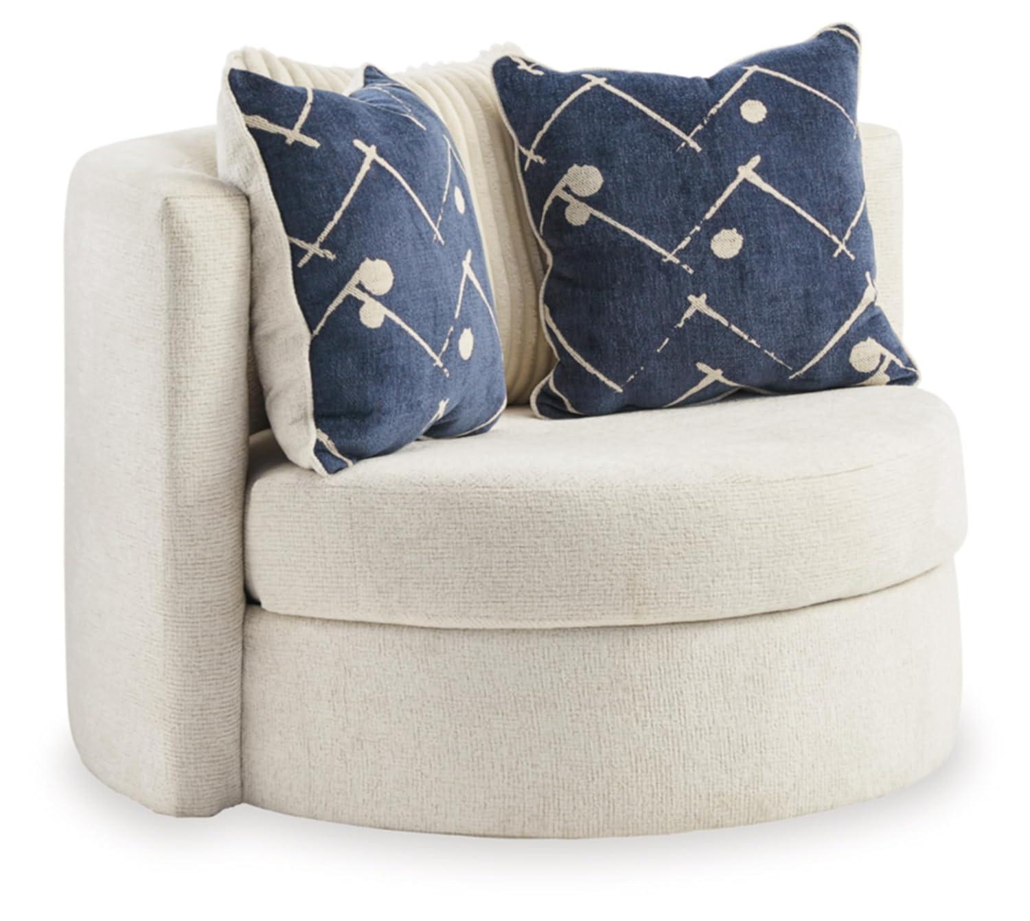 Ebern Designs Wydmondham Upholstered Swivel Accent Chair