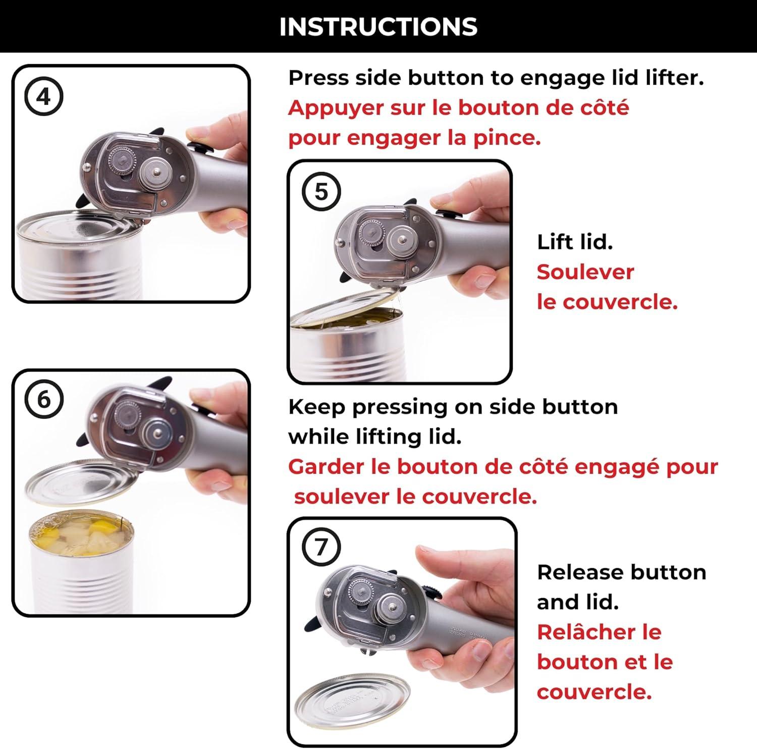 Starfrit Securimax Auto Can Opener in Gray