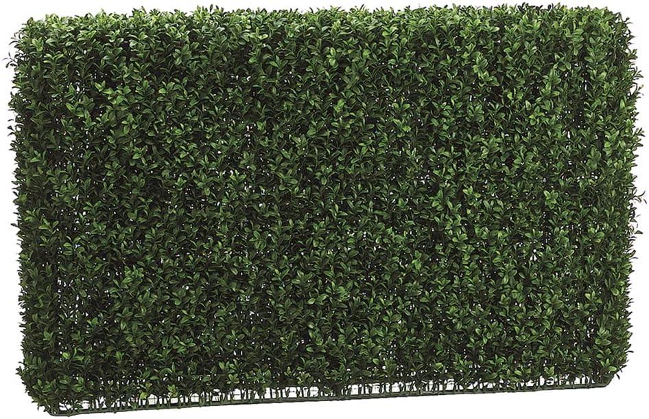 24" Two Tone Green Boxwood Hedge Artificial Topiary