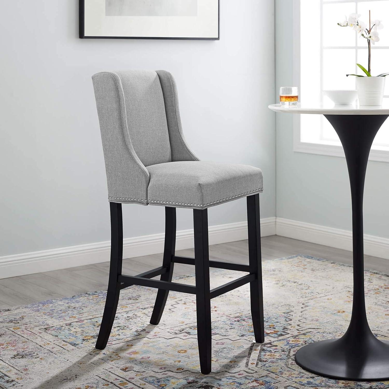 Modway Baron Upholstered Fabric Bar Stool
