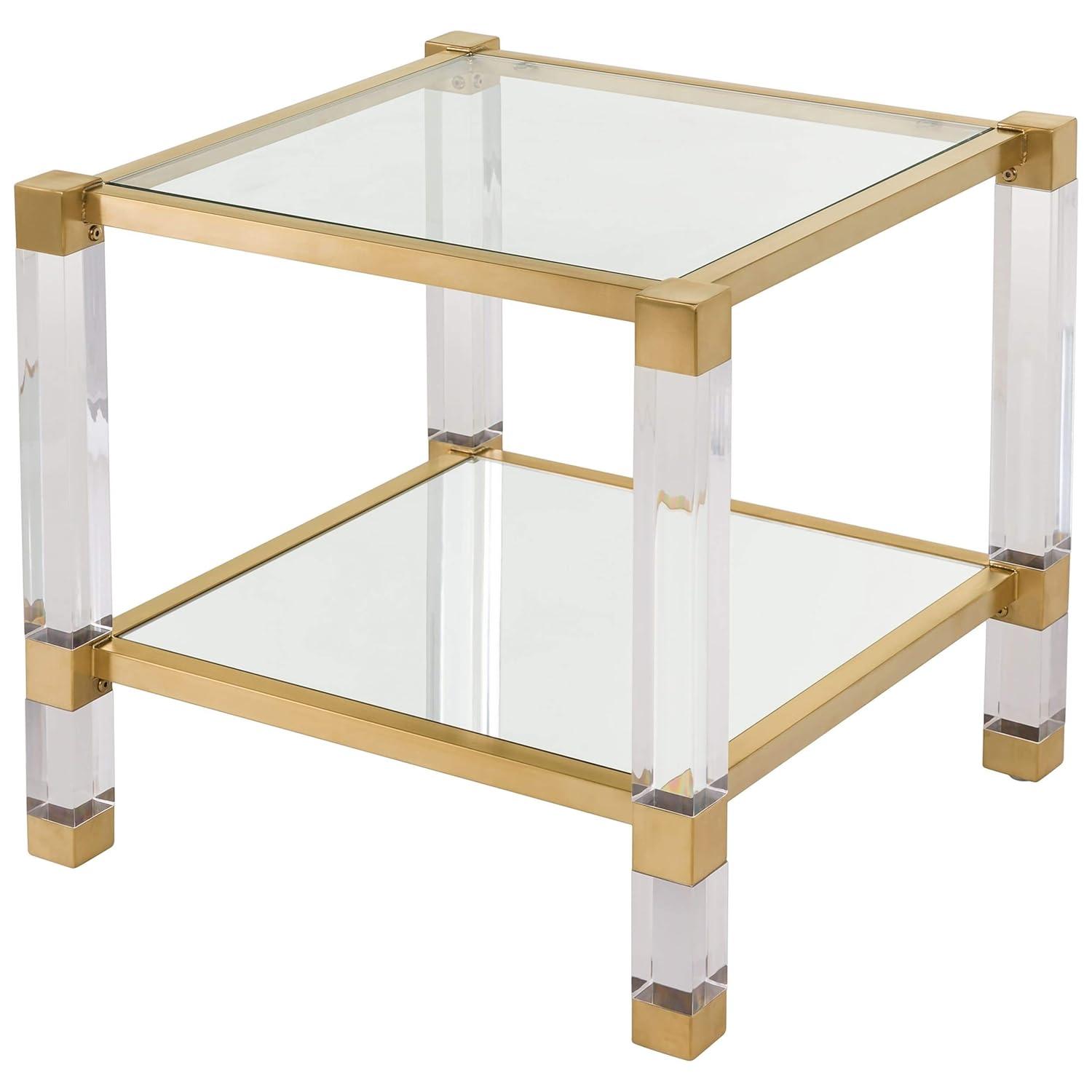 Angie End Table - Brass - Safavieh.