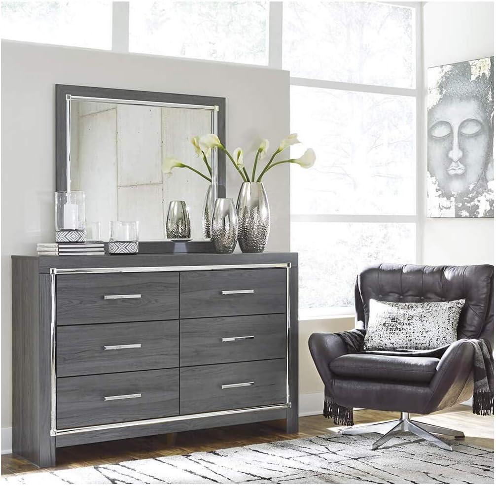 Layeska 60.5'' W 6 - Drawer Dresser with Mirror