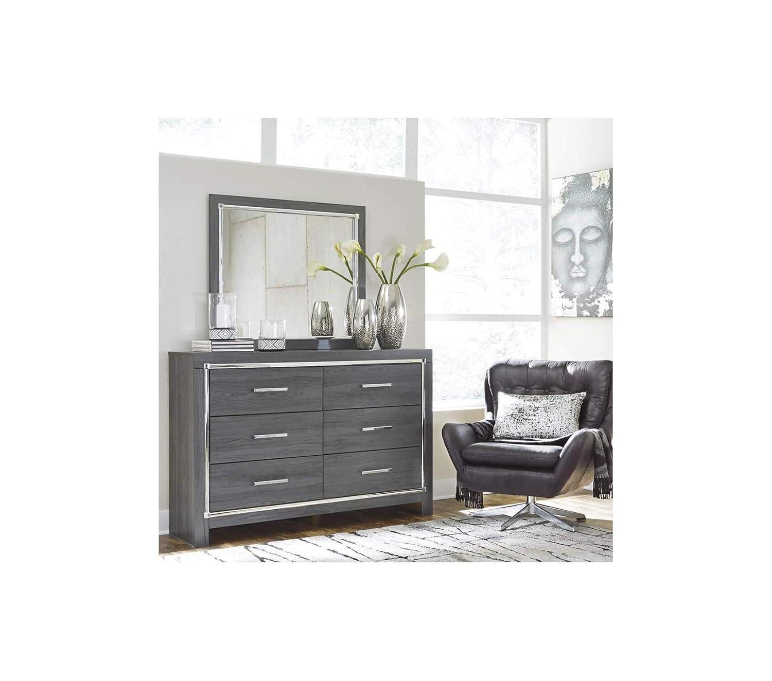 Layeska 60.5'' W 6 - Drawer Dresser with Mirror
