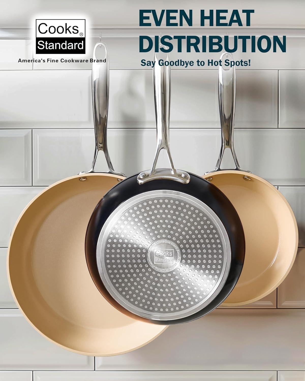 Cooks Standard Cooks Standard 11-inch  Black Nonstick Hard Anodized Fry Saute Omelet Pan