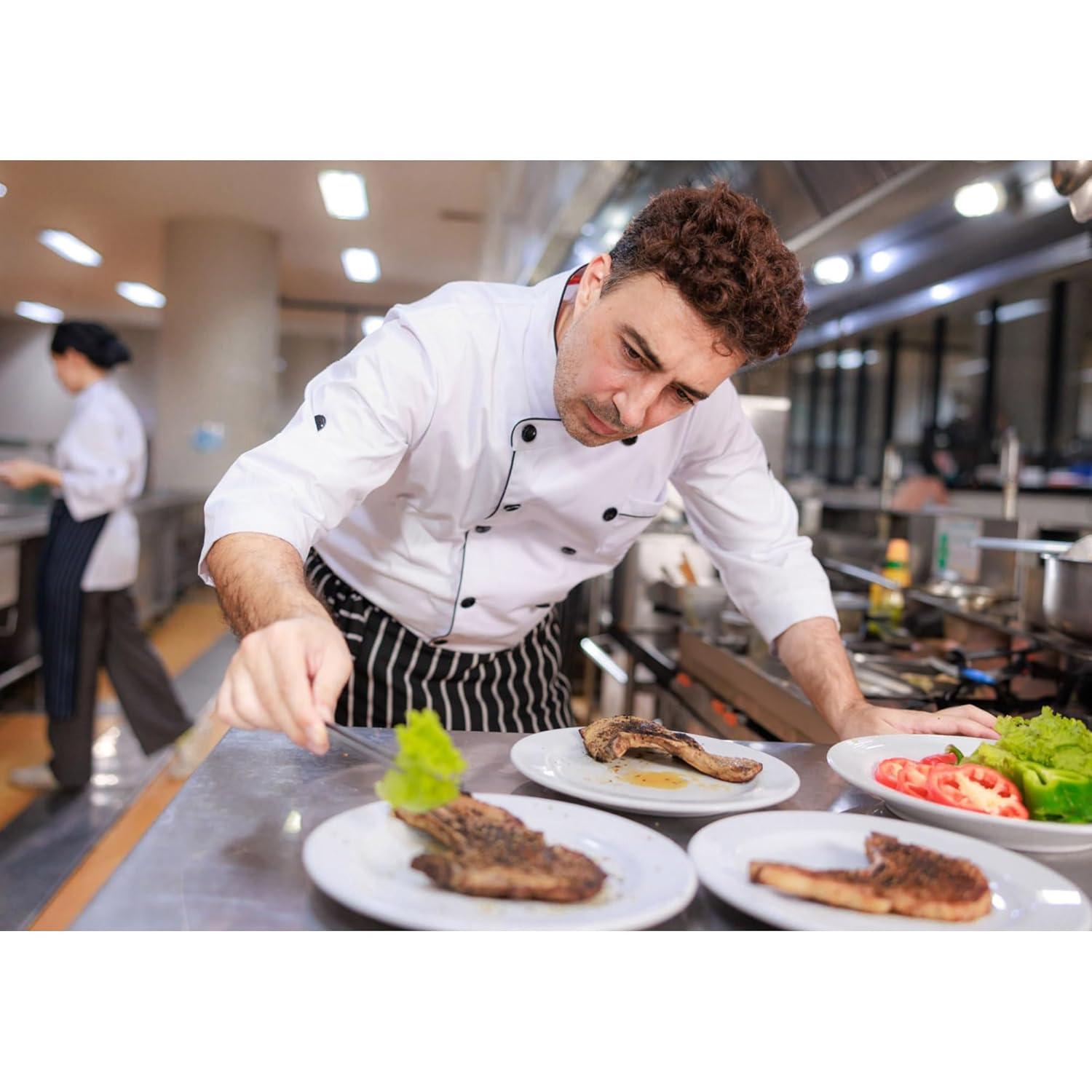 Cutlery-Pro Straight Culinary Precision Tong, Cat Cora Approved, Stainless Steel