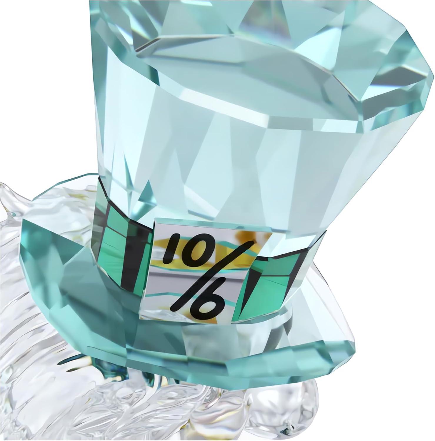 Mad Hatter Multicolor Crystal Figurine with Metal Accents