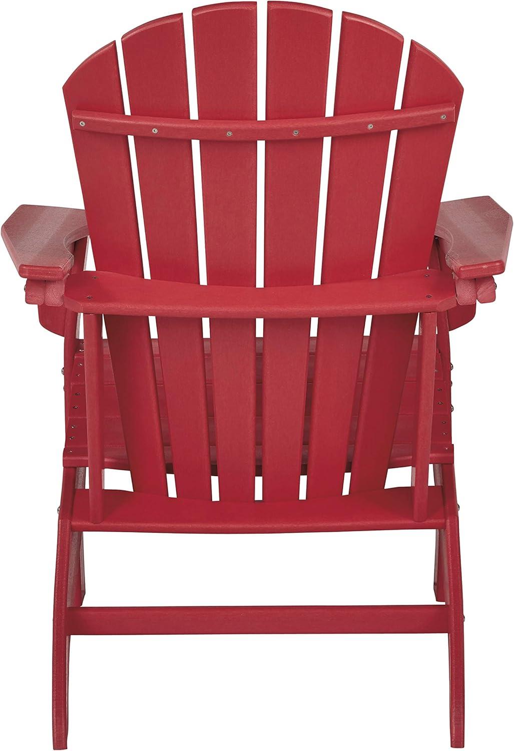 Signature Design by Ashley Contemporary Sundown Treasure Adirondack Chair  Red