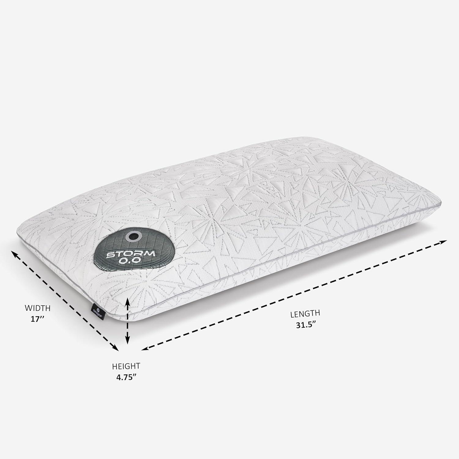 Bedgear Bedgear Storm King Performance Cooling Pillow - Medium Firm Bed Pillow for All Sleep Positions