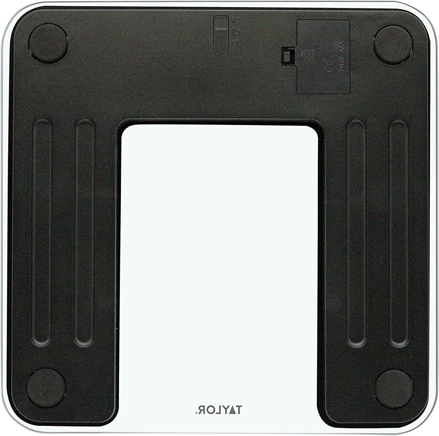 Black and White Digital Body Analysis Scale with LCD Display