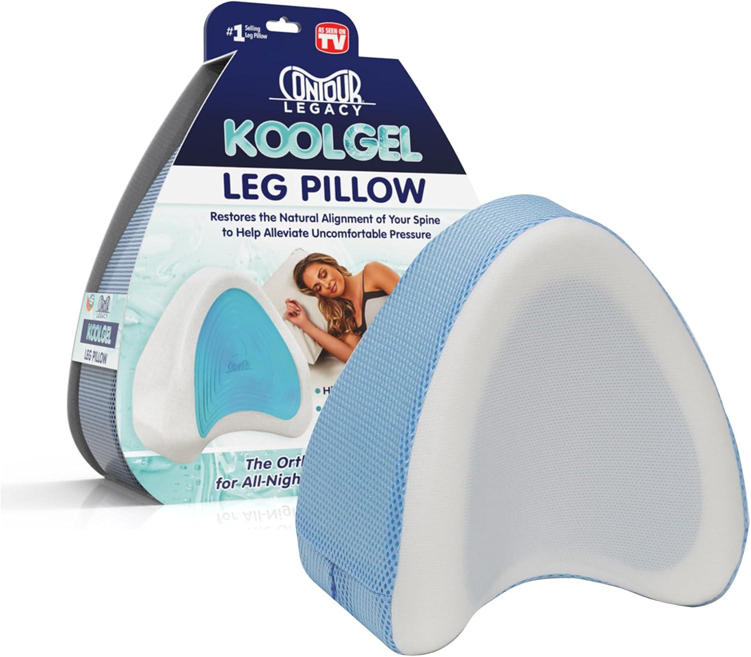 Contour Legacy Cool Side Sleeper Leg & Knee Wedge Pillow Cushion