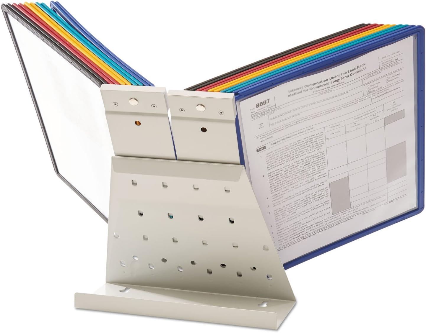 Durable® ario Reference Desktop System, 20 Panels, Assorted Borders And Panels