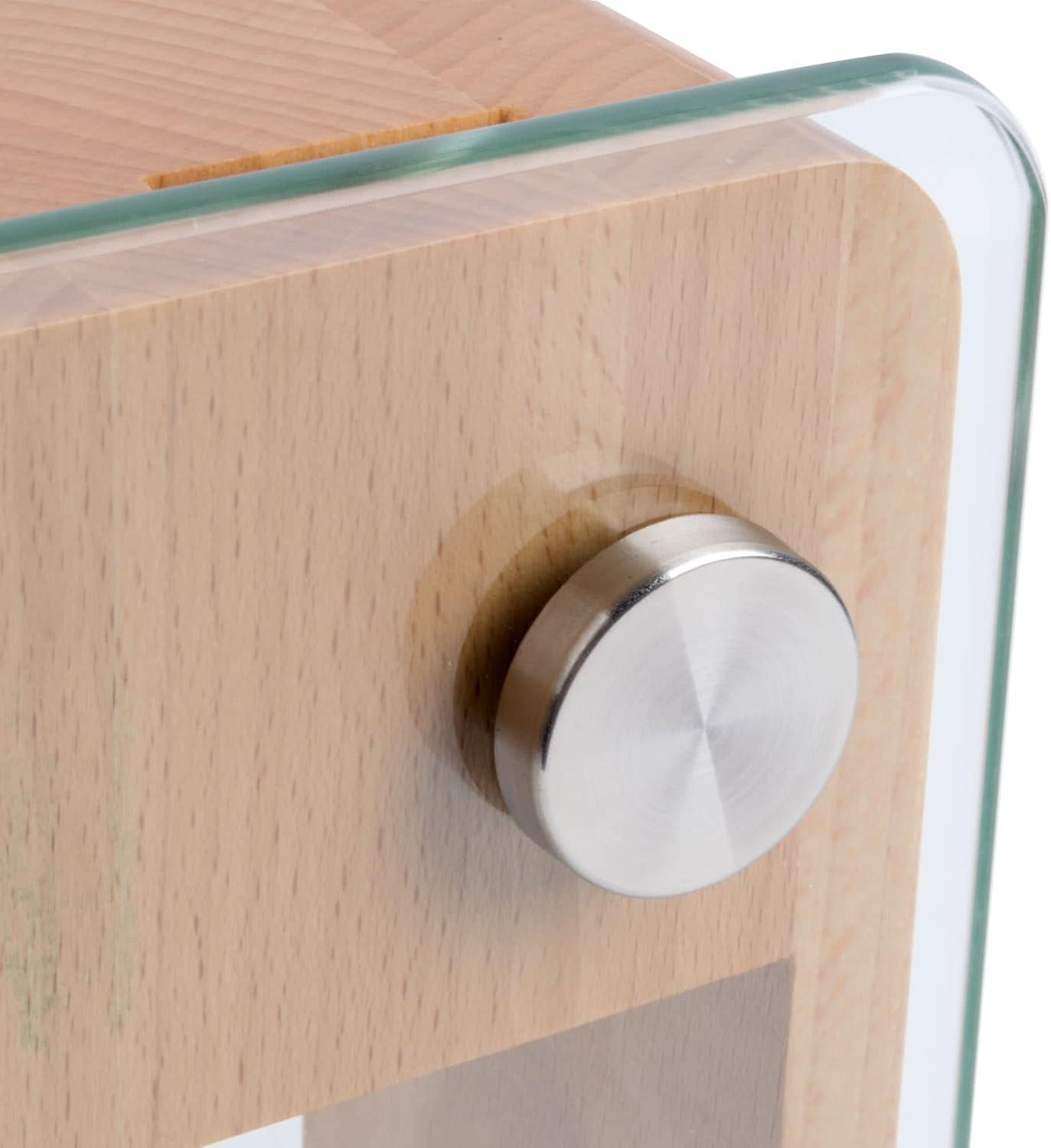 Mercer Culinary Genesis 6-Piece Knife Set with Wood and Glass Block