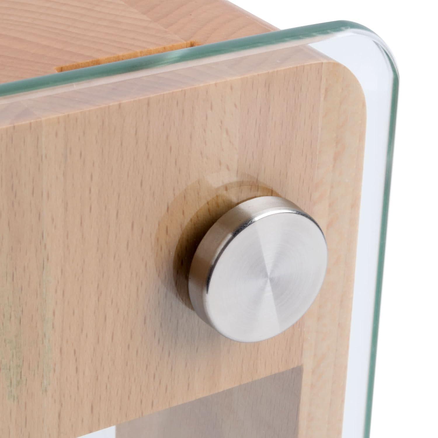 Mercer Culinary Genesis 6-Piece Knife Set with Wood and Glass Block