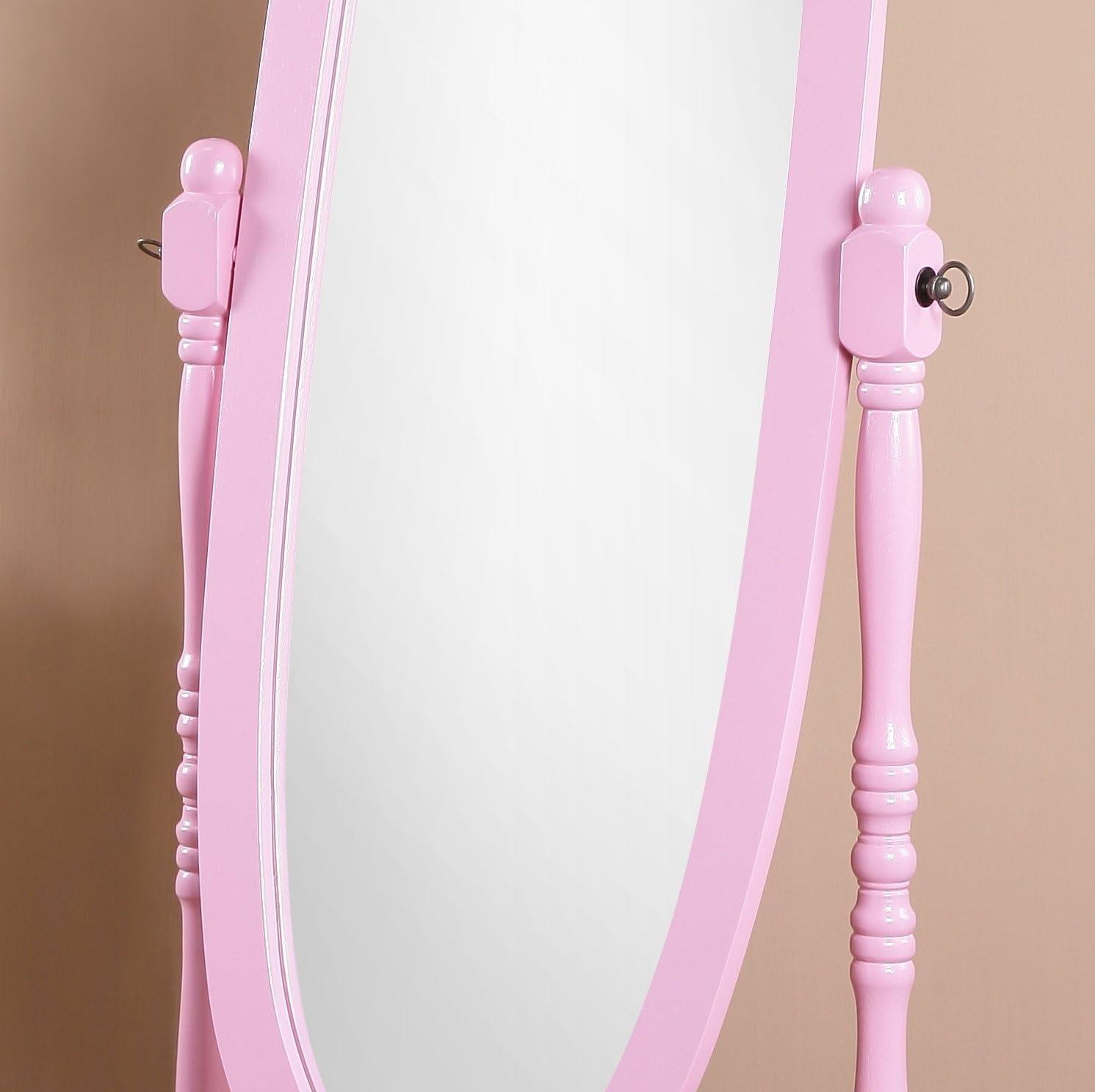 Roundhill Furniture Traditional Queen Anna Style Floor Cheval Mirror