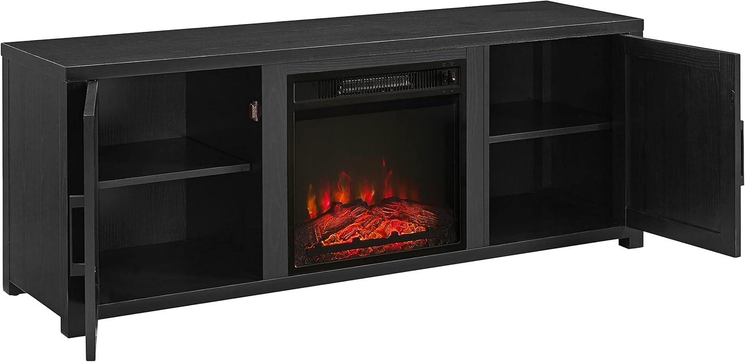 58" Gordon Low Profile TV Stand for TVs up to 65" with Fireplace Dark Walnut - Crosley