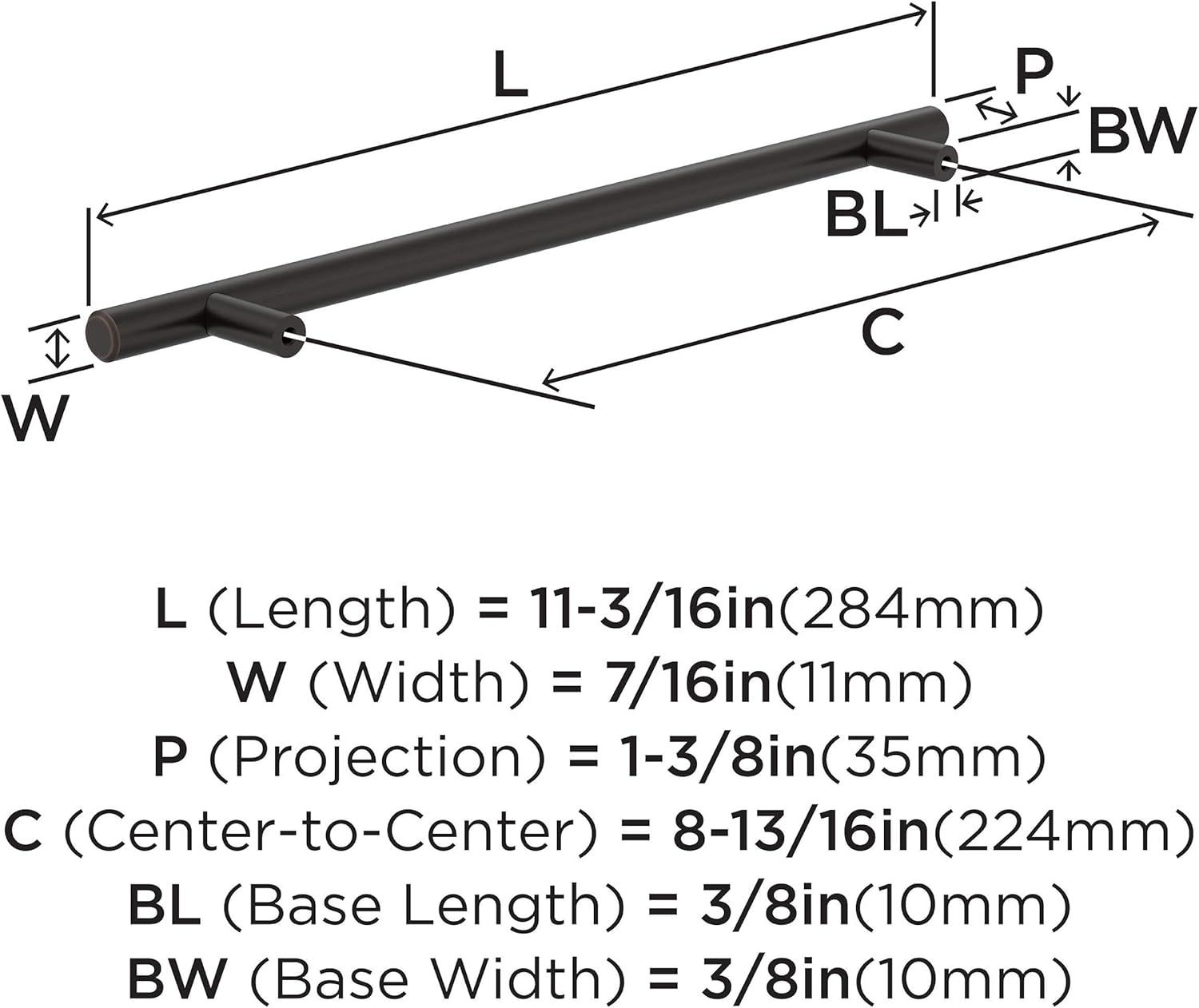 Oil-Rubbed Bronze 8-13/16 inch Center-to-Center Bar Pull