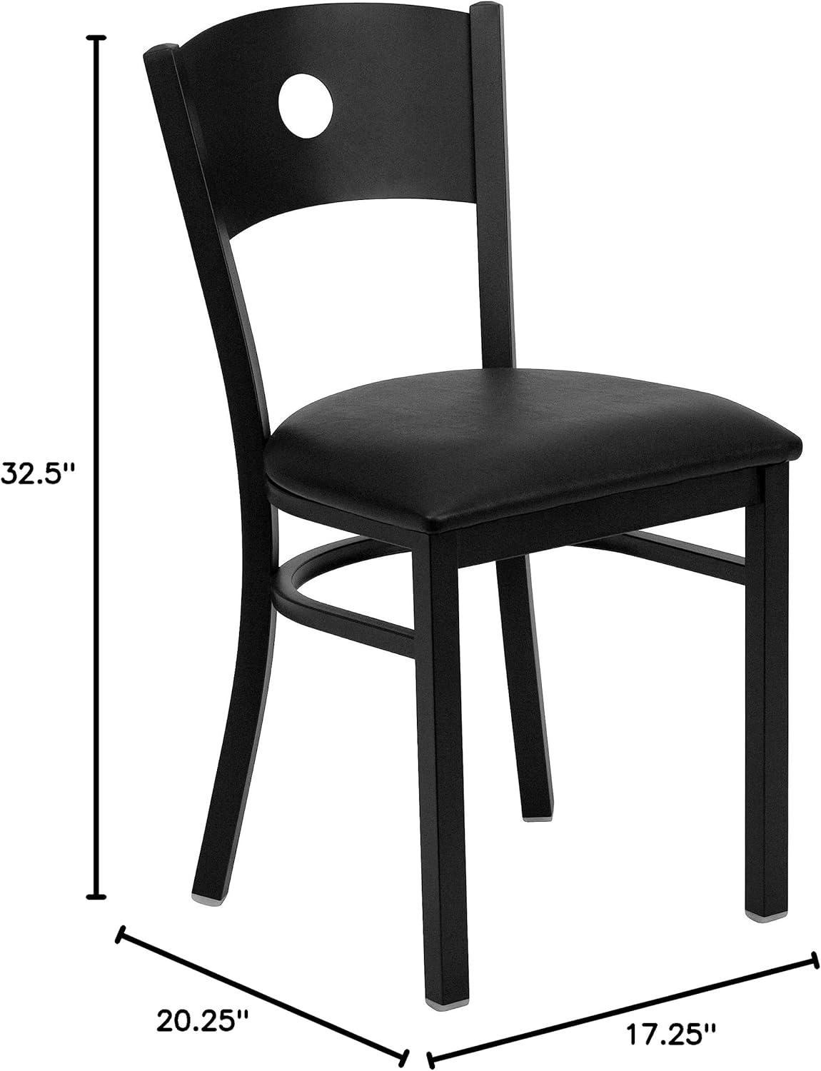 Merlina Circle Back Metal Restaurant Chair