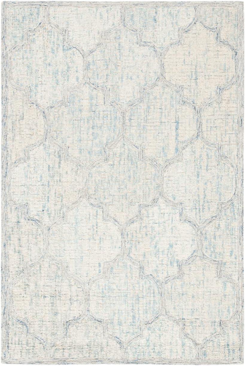 Abstract ABT474 Handmade Indoor Accent Rug - Ivory/Light Blue - 2'-3"x4' - Safavieh