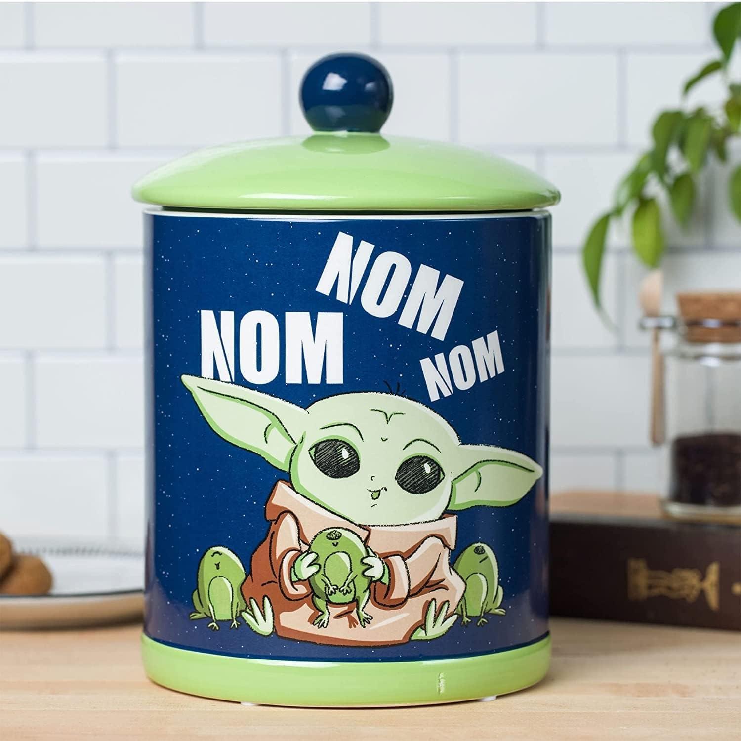 Star Wars: The Mandalorian Grogu "Nom Nom Nom" Frogs Large Ceramic Cookie Jar