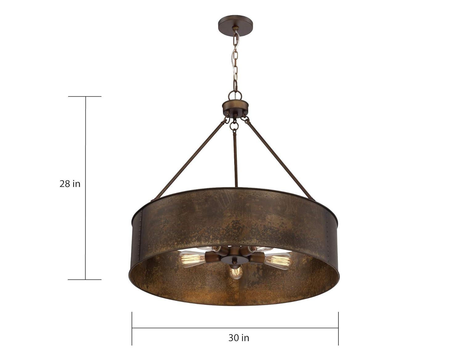 Nuvo 60-5895 - Kettle Oversized Pendant; Antiqued Copper Finish