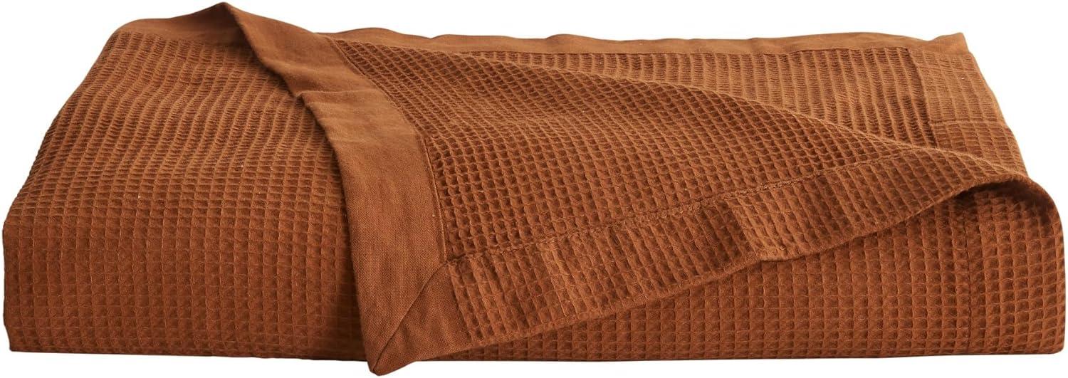 100% Cotton Lightweight Waffle Weave Summer Blanket