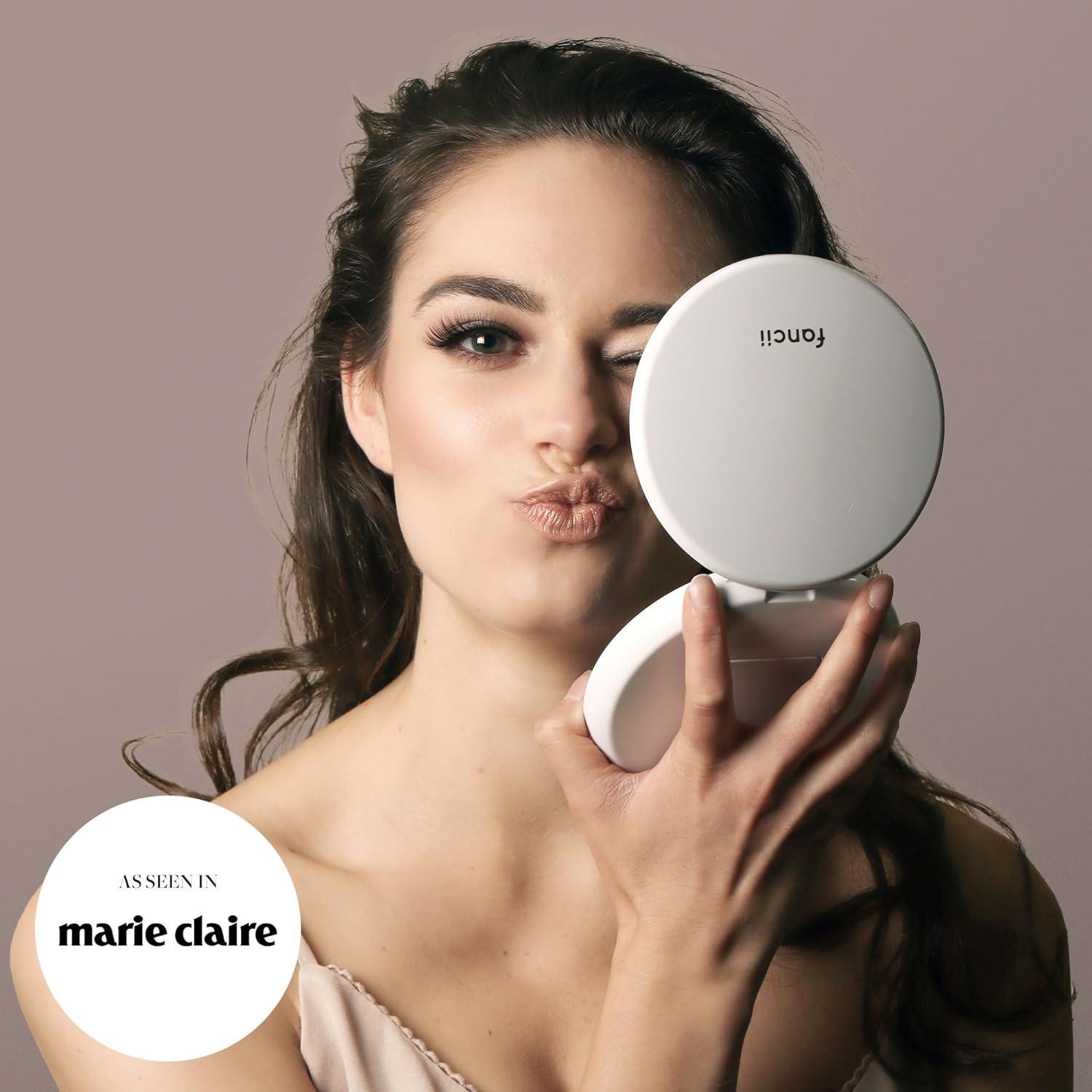 Modern Lighted Magnifying Compact Mirror