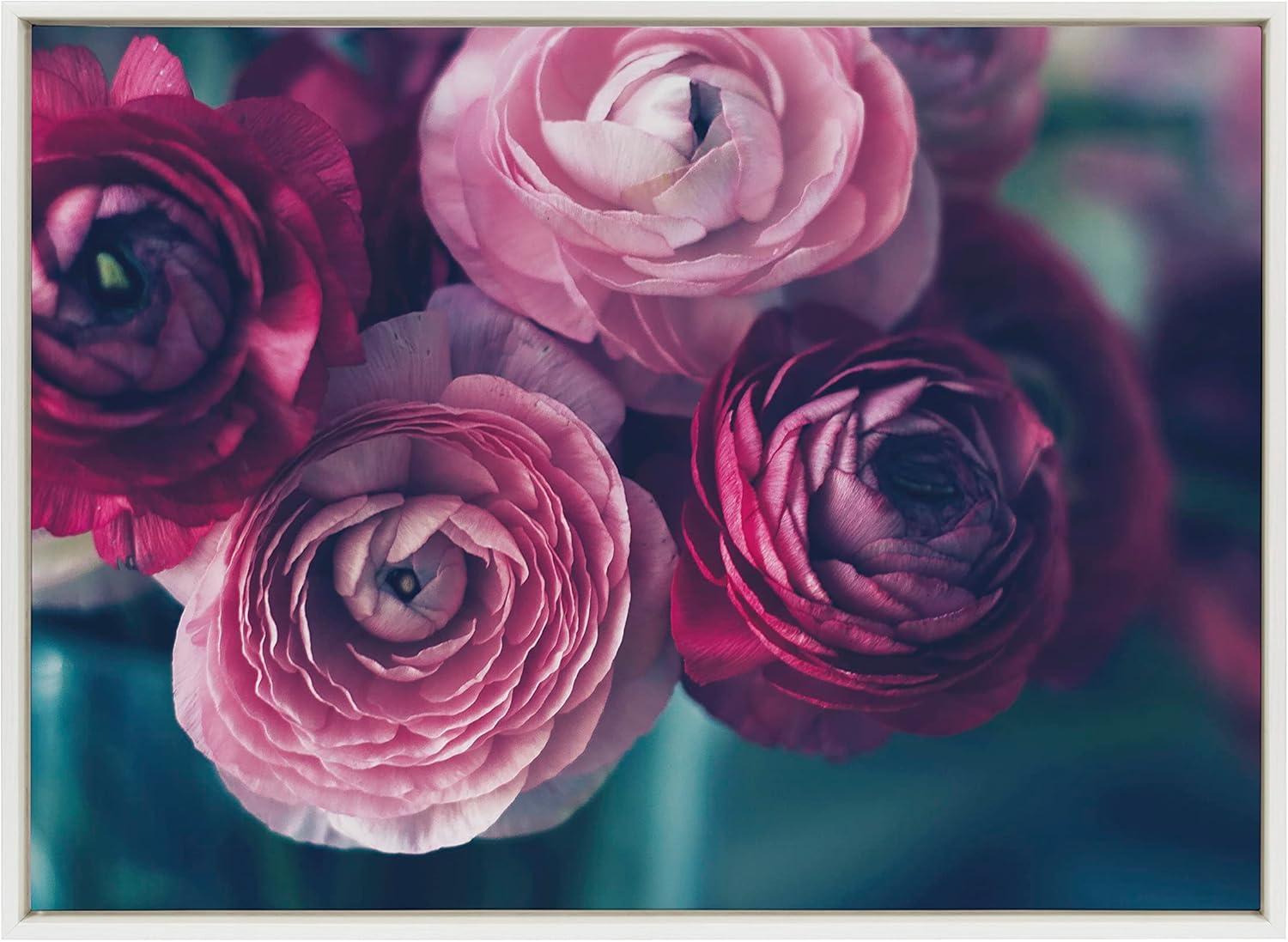 Kate and Laurel Sylvie Yours Truly Framed Canvas by Kristy Campbell, 18x24, White