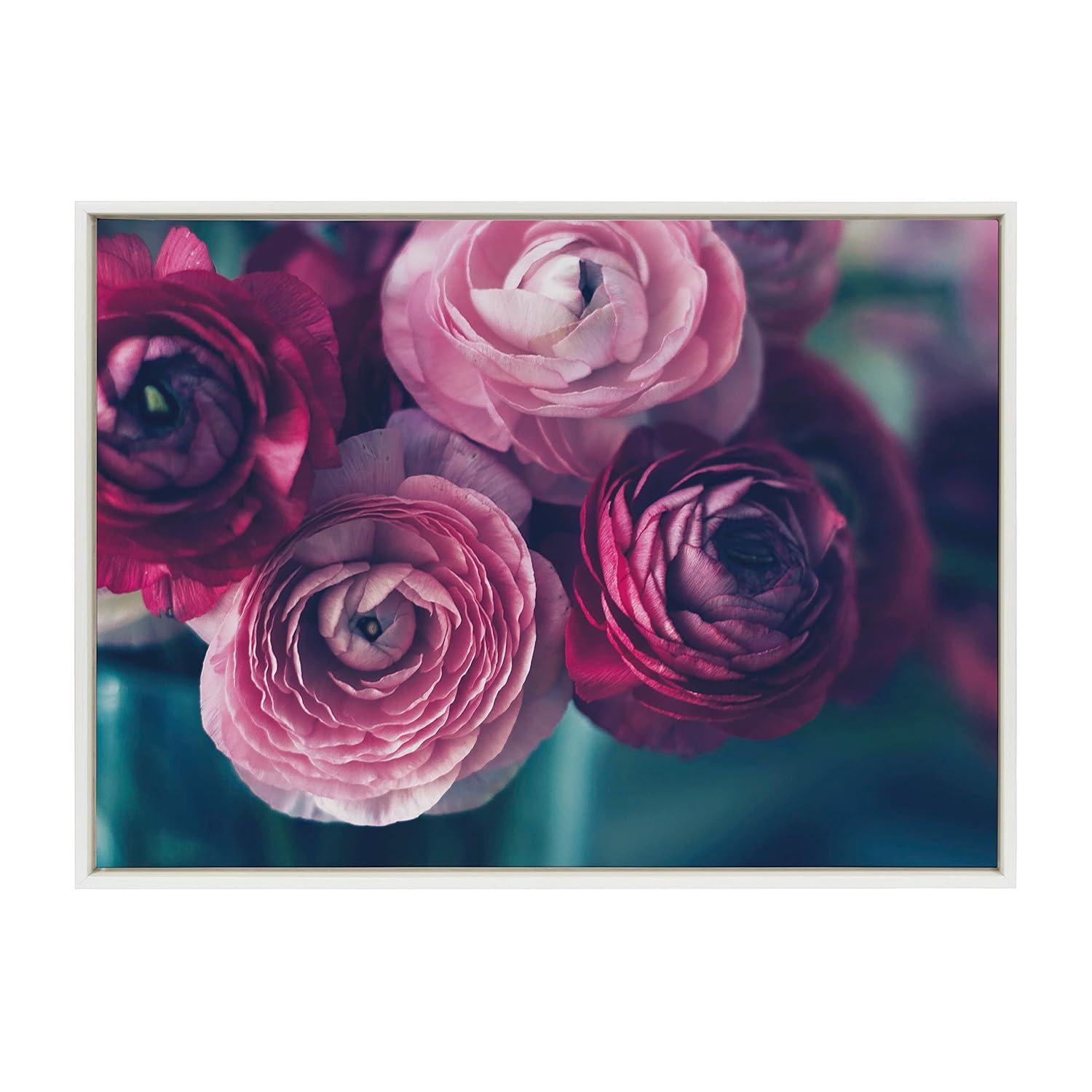 Kate and Laurel Sylvie Yours Truly Framed Canvas by Kristy Campbell, 18x24, White