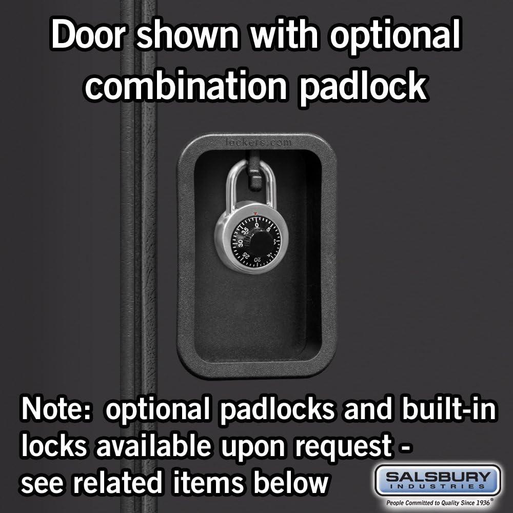 Black Triple Tier Lockable Wood Locker with Ventilation