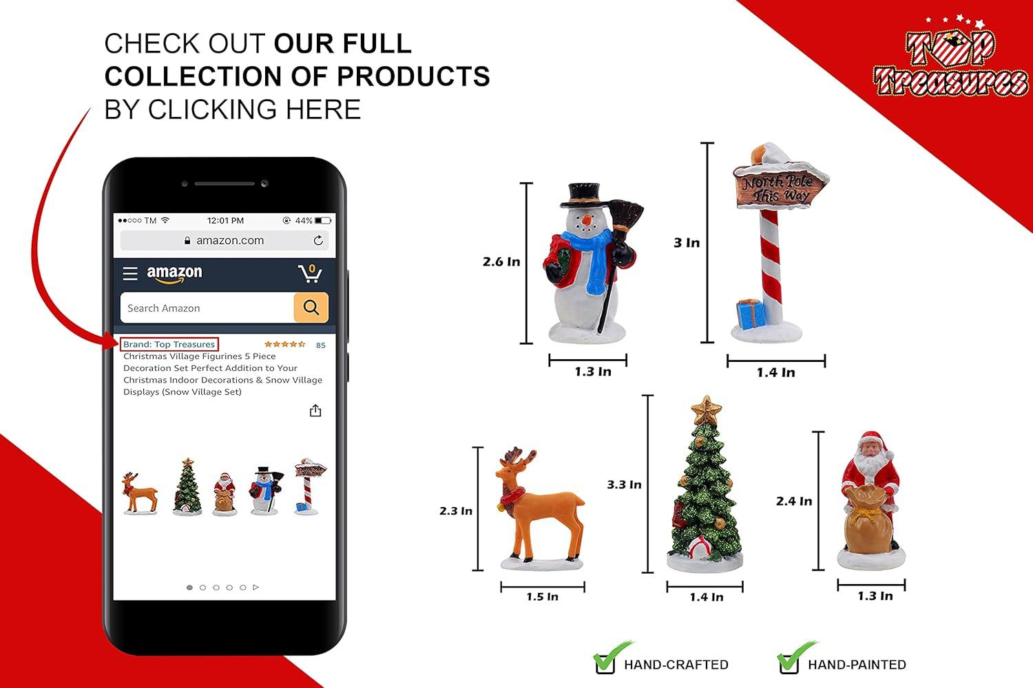 c&g home 5 Piece Village Figurine Set