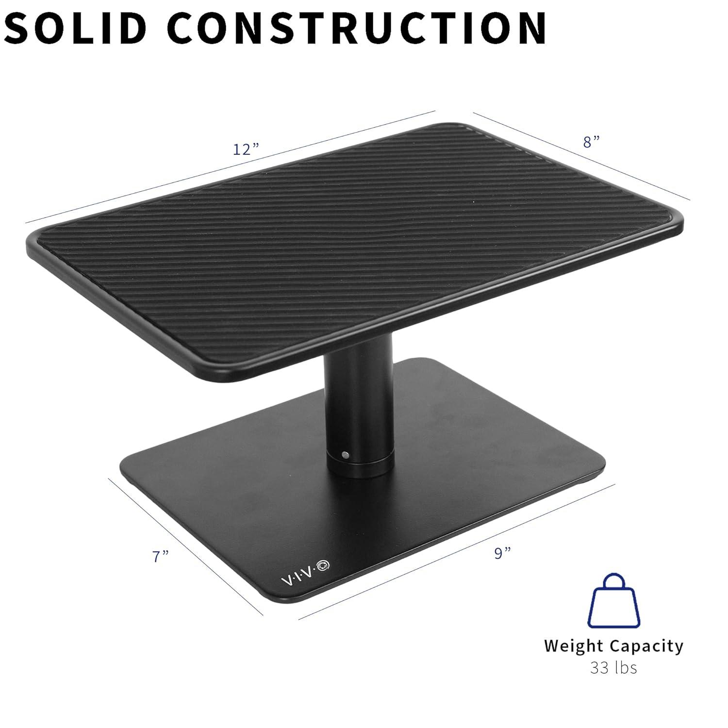 Universal Height Adjustable Ergonomic Computer Monitor and Laptop Riser Stand