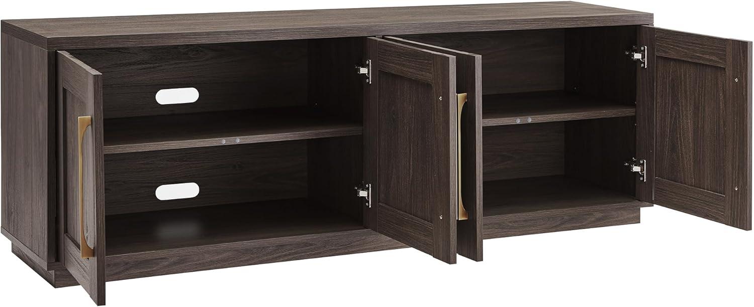 Evelyn&Zoe Tillman Rectangular TV Stand for TV's up to 75", Alder Brown