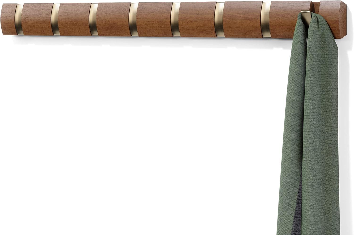 8 - Hook Solid Wood Coat Rack