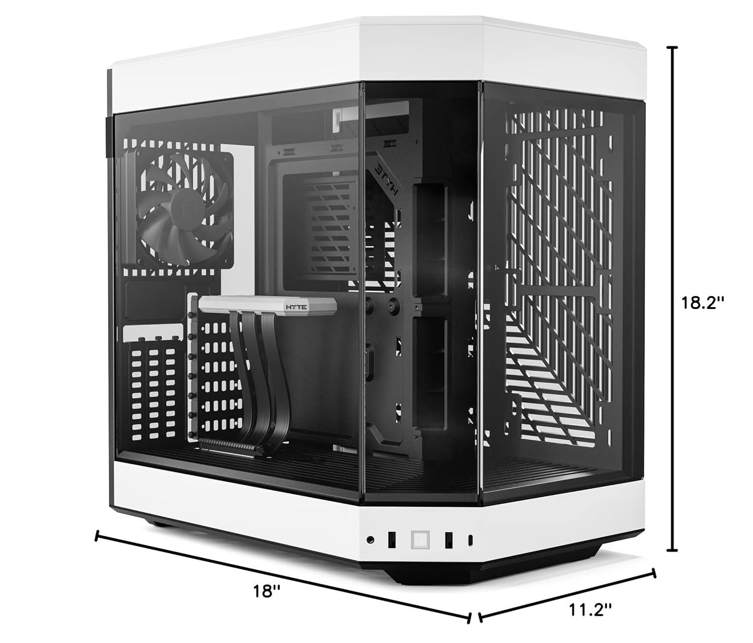 Hyte Computer Case Y60 Midtower ATX Tempered Glass CS-HYTE-Y60-BW