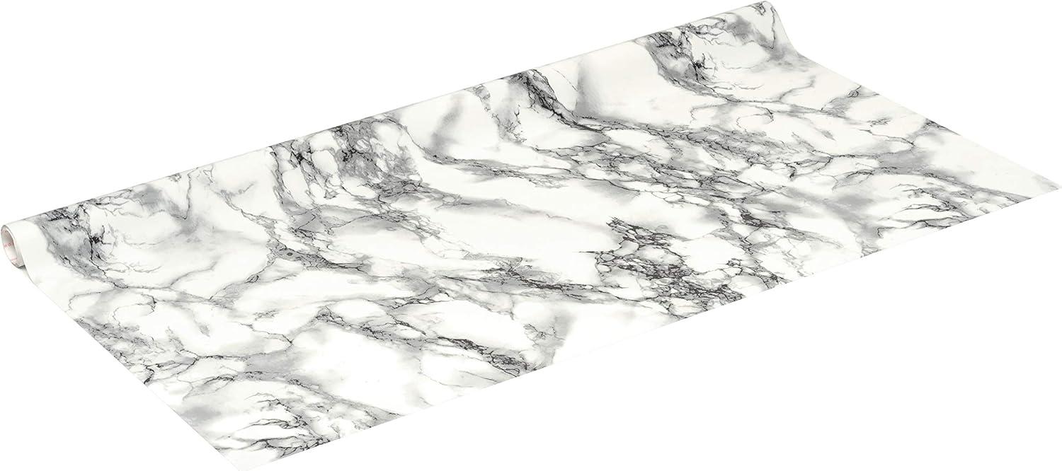 Dc-fix 346-8031 26 x 78 in. Decorative Self Adhesive Film, Marble White