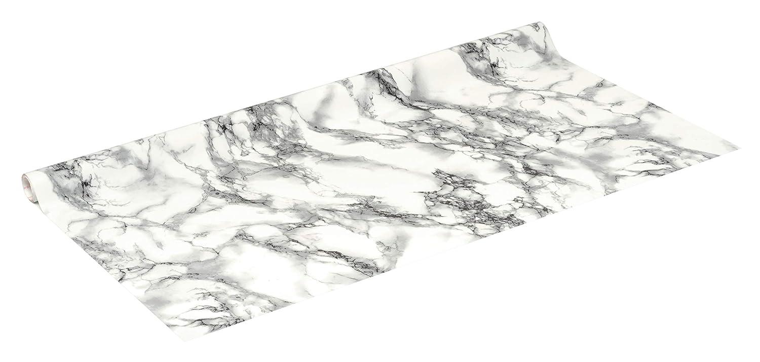 Dc-fix 346-8031 26 x 78 in. Decorative Self Adhesive Film, Marble White
