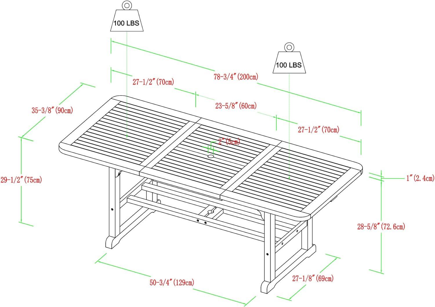 Maui Modern 4-Piece Dark Brown Acacia Wood Outdoor Dining Set