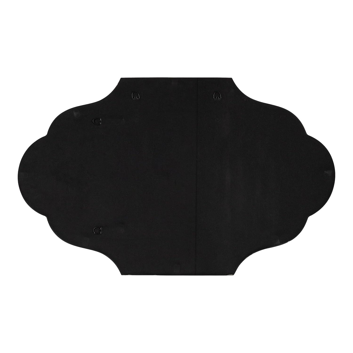 23" x 37" Rowla Framed Decorative Wall Mirror Silver - Kate & Laurel All Things Decor: Arched, Curved, Metal Mount