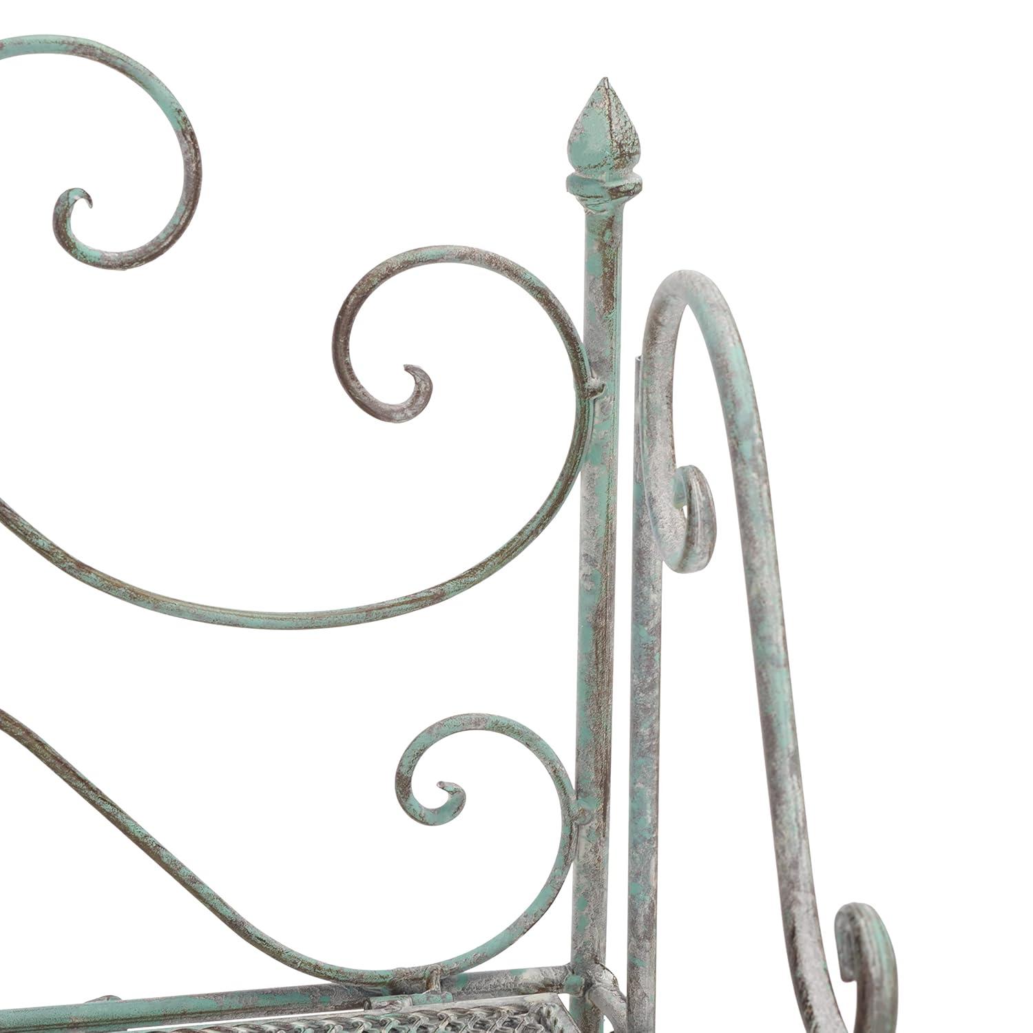 Torus 3-Tier Shelf - Indoor/Outdoor - PAT5022 - Antique Dark Green - Safavieh