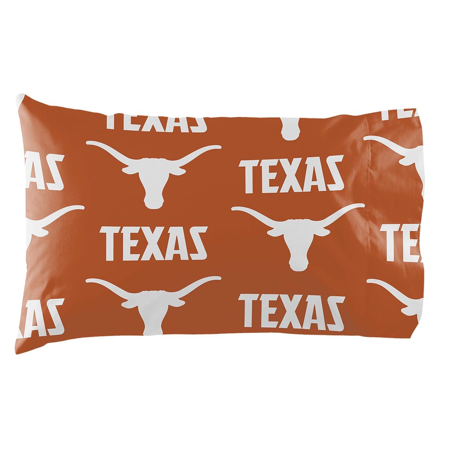 Texas Longhorns Full Bed in a Bag Set with Pillow Sham