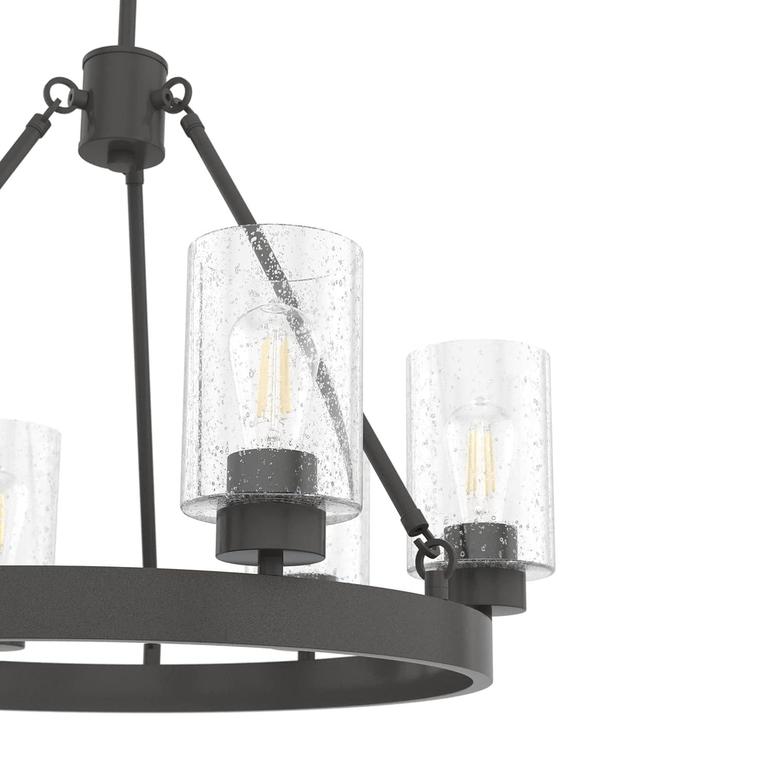 Hartland 6 - Light Unique / Statement Wagon Wheel Chandelier