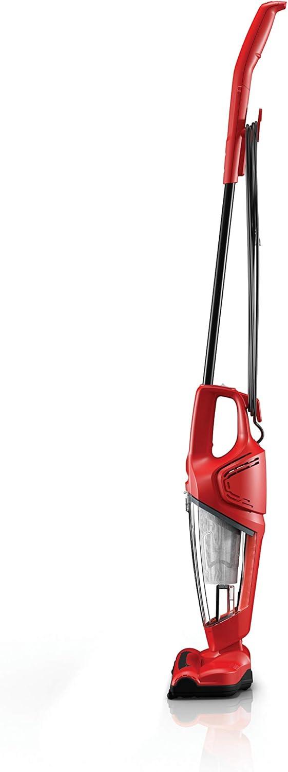 Dirt Devil Vibe 3-in-1 Corded Stick Vacuum Cleaner with Removable Hand Held Vacuum: Lightweight, Bagless, Multi-Surface, Red