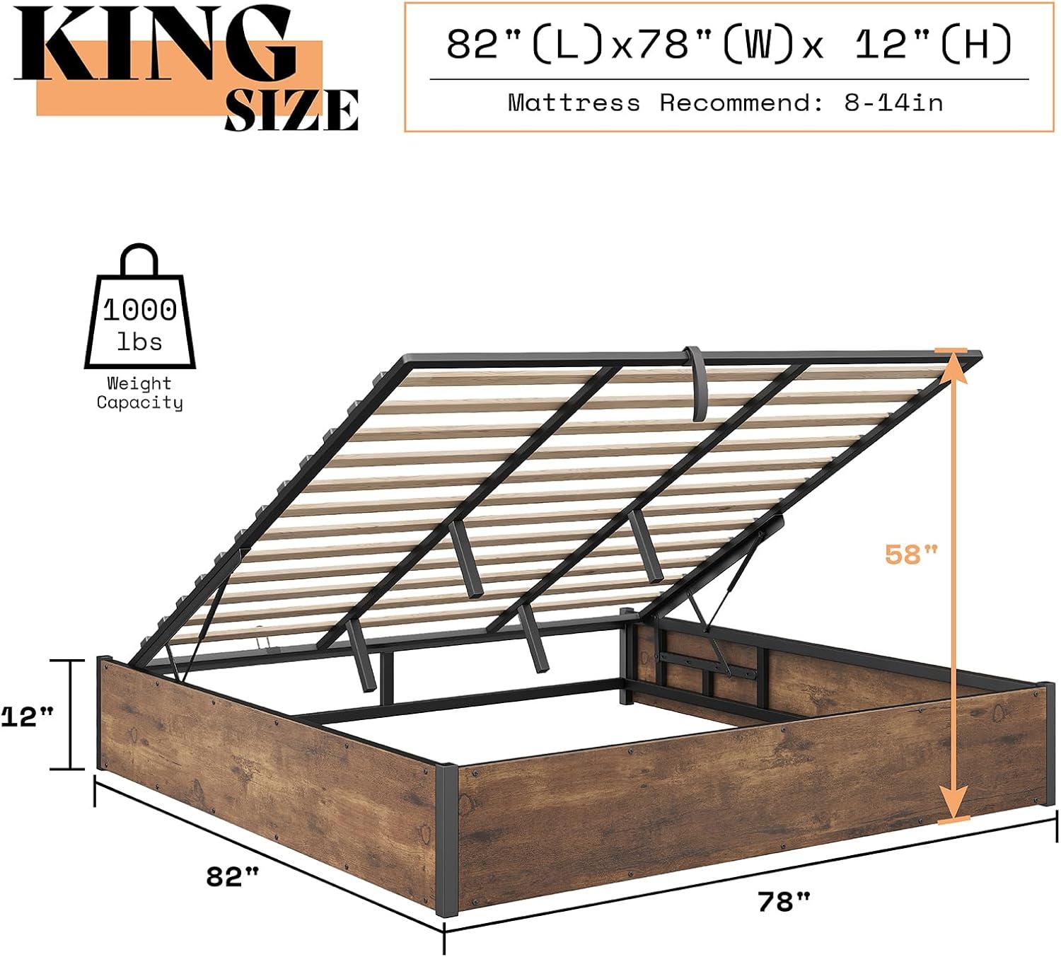 Caityln Lift Up Storage Bed