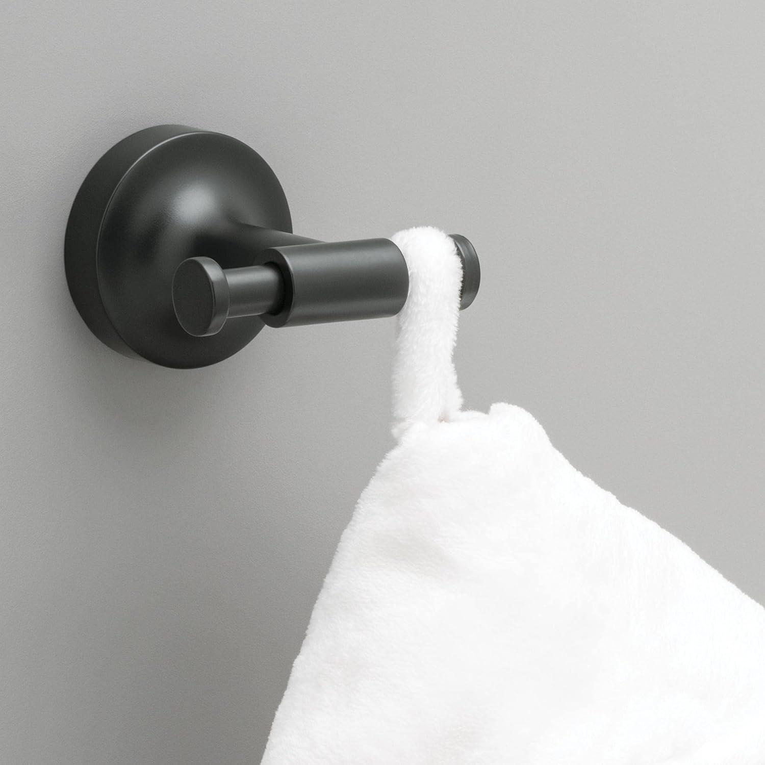 Voisin Double Towel Hook Bath Hardware Accessory in Matte Black