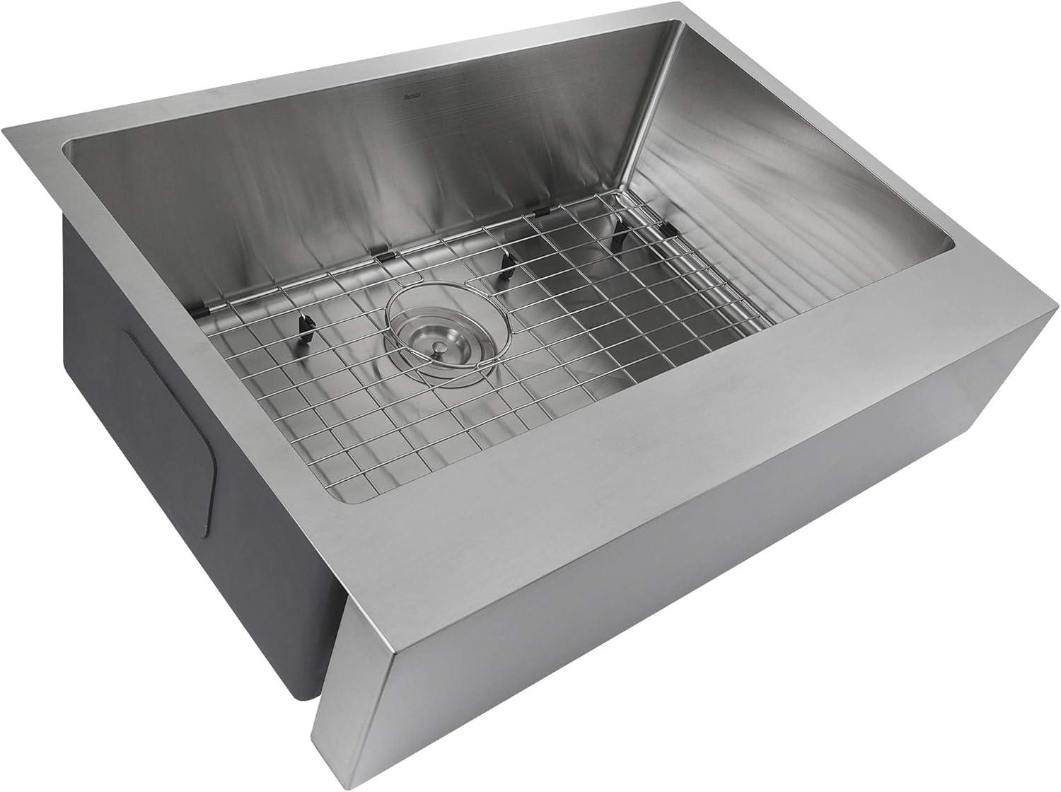 30'' L Farmhouse / Apron Single Bowl Stainless Steel Kitchen Sink