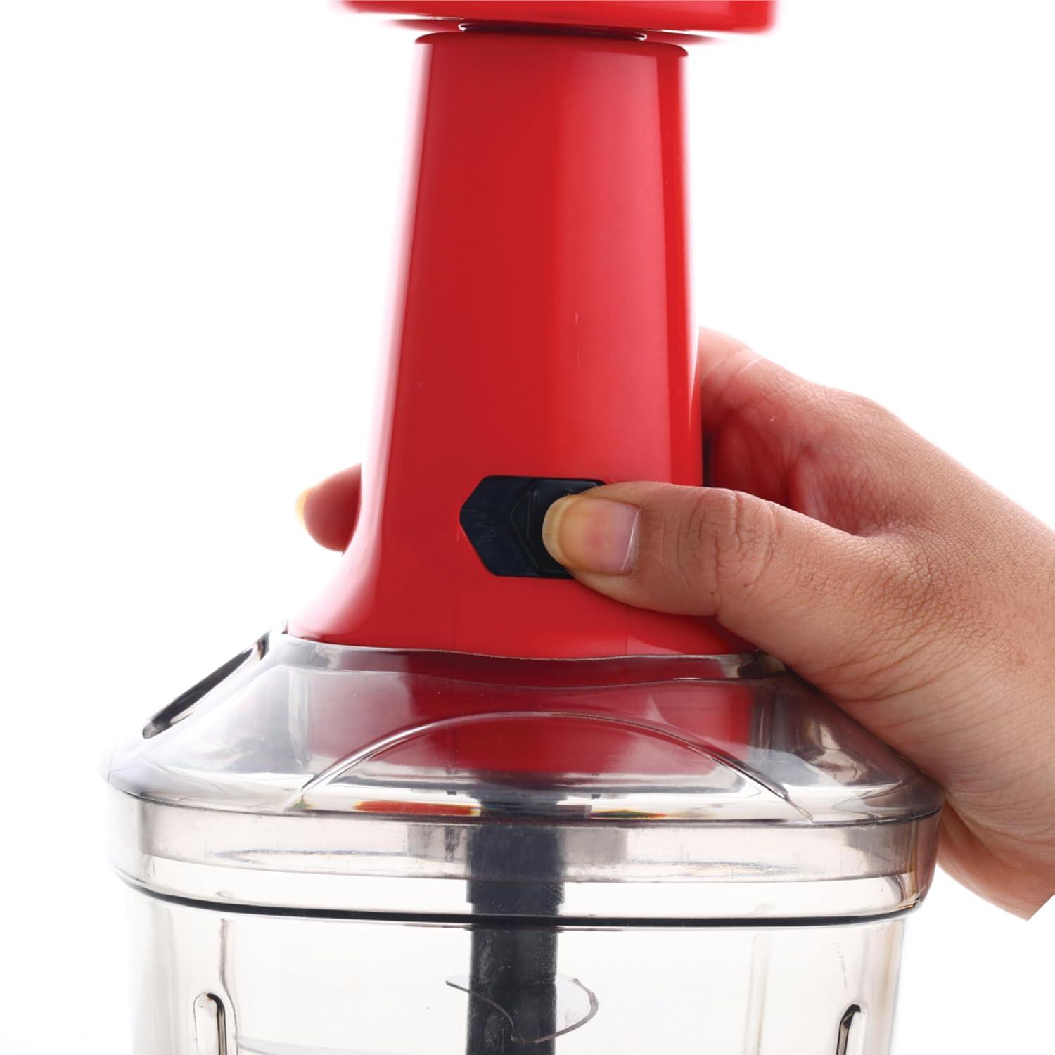 Manual Food Chopper – Manual Food Processor – Manual Vegetable Chopper with Varying Chopping Sizes – Hand Food Chopper with Stainless Steel Blades